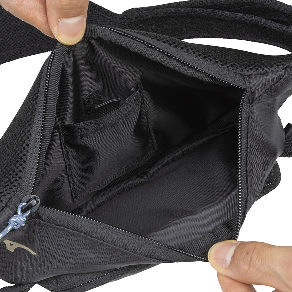 Mizuno 2WAY WAIST POUCH CR Black